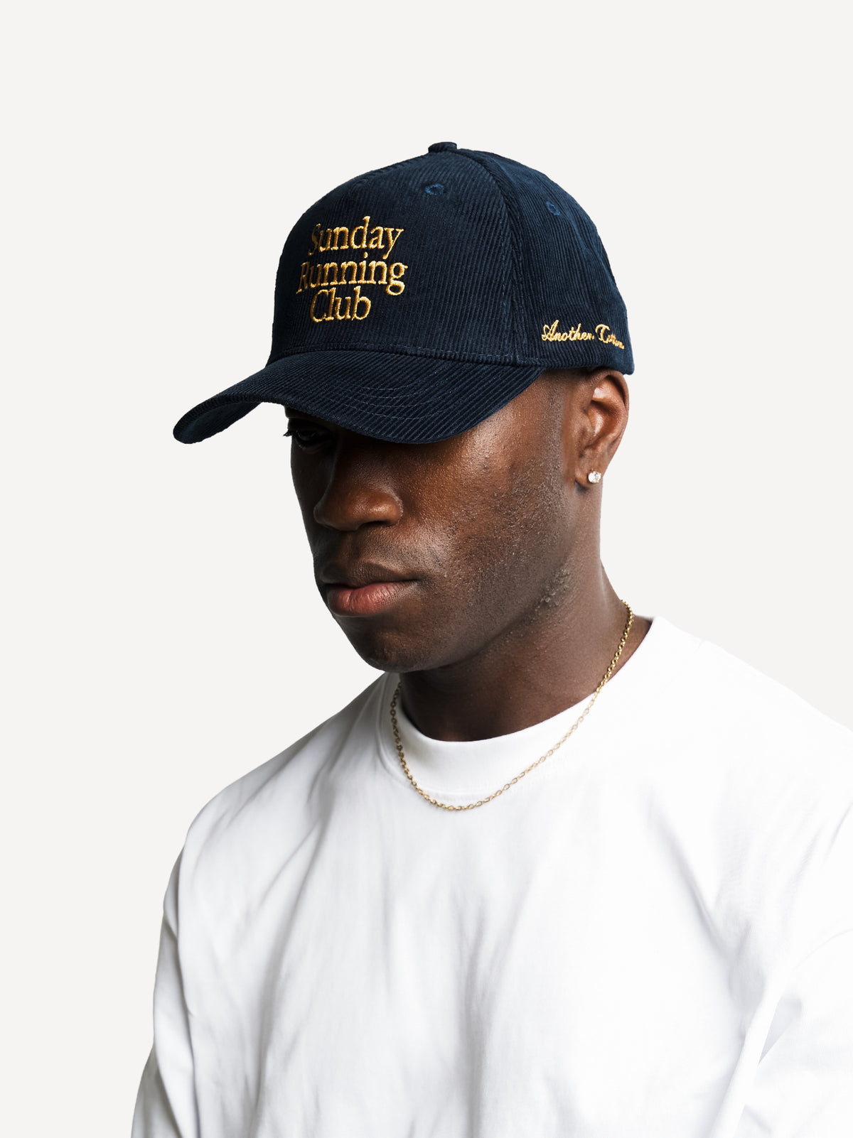 Sunday Running Club Cord Cap – Navy Blue