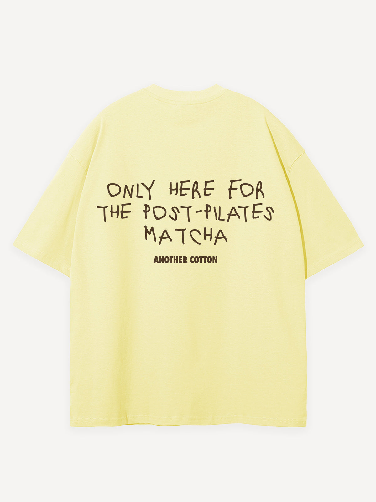 Post Pilates Oversized T-Shirt – Yellow