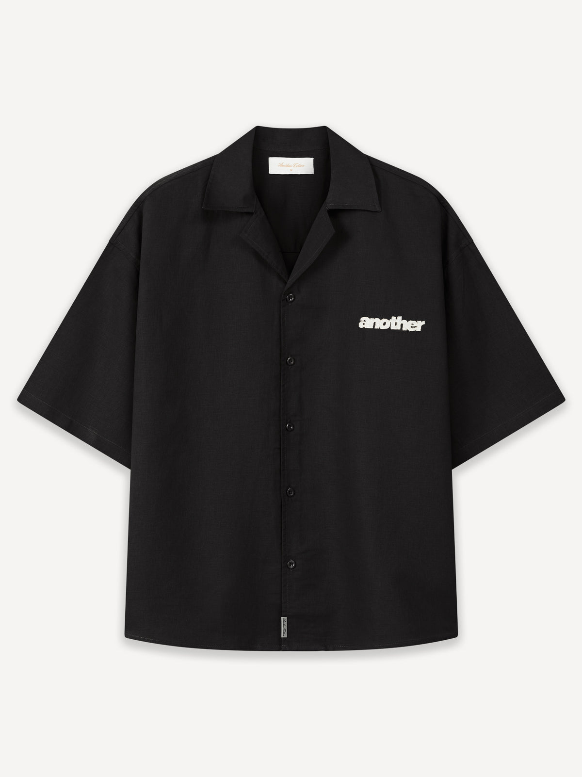Another Linen Short Sleeve Shirt – Black
