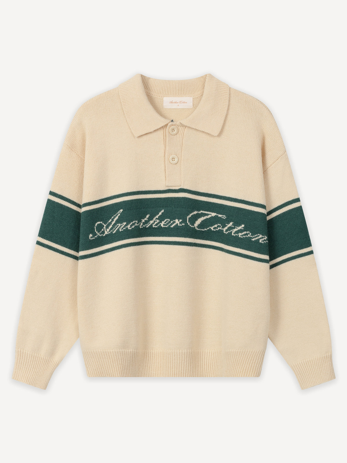 Another Signature Knit Rugby Sweater – Sand