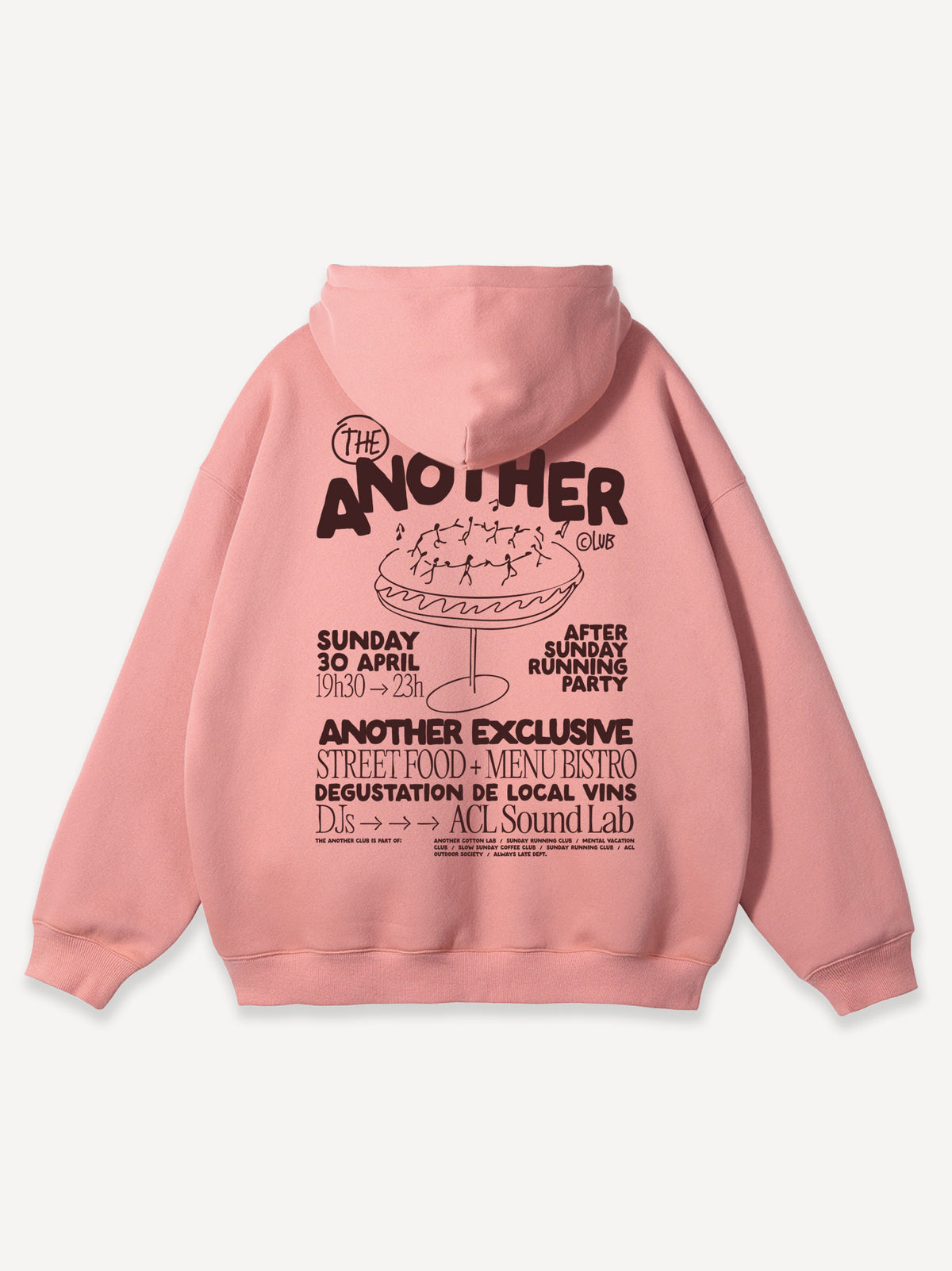 Another Sound Lab Zip-Hoodie – Salmon
