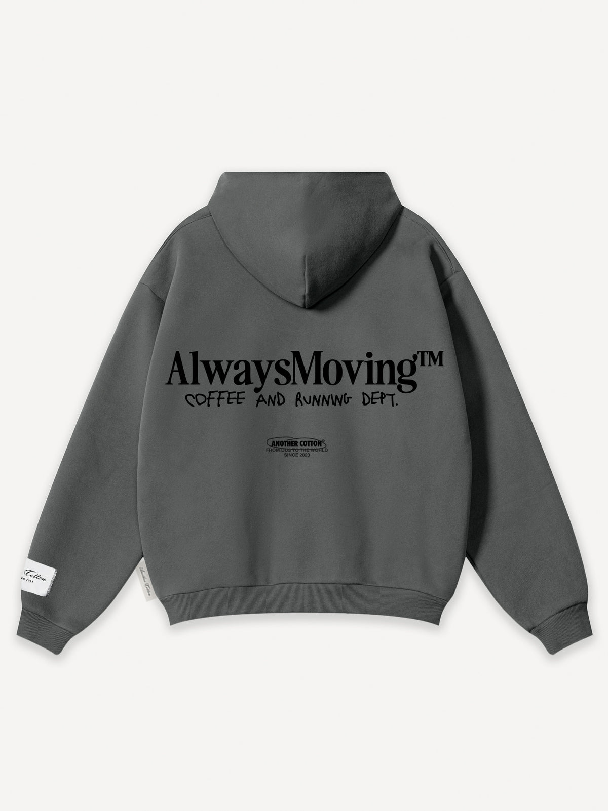 Always Moving Hoodie – Dark Grey