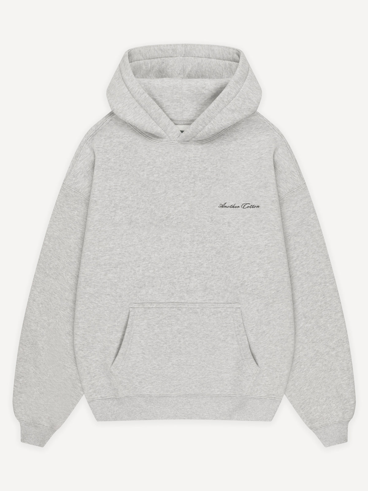 Basic Boxy Fit 380gsm Hoodie – Heather Grey
