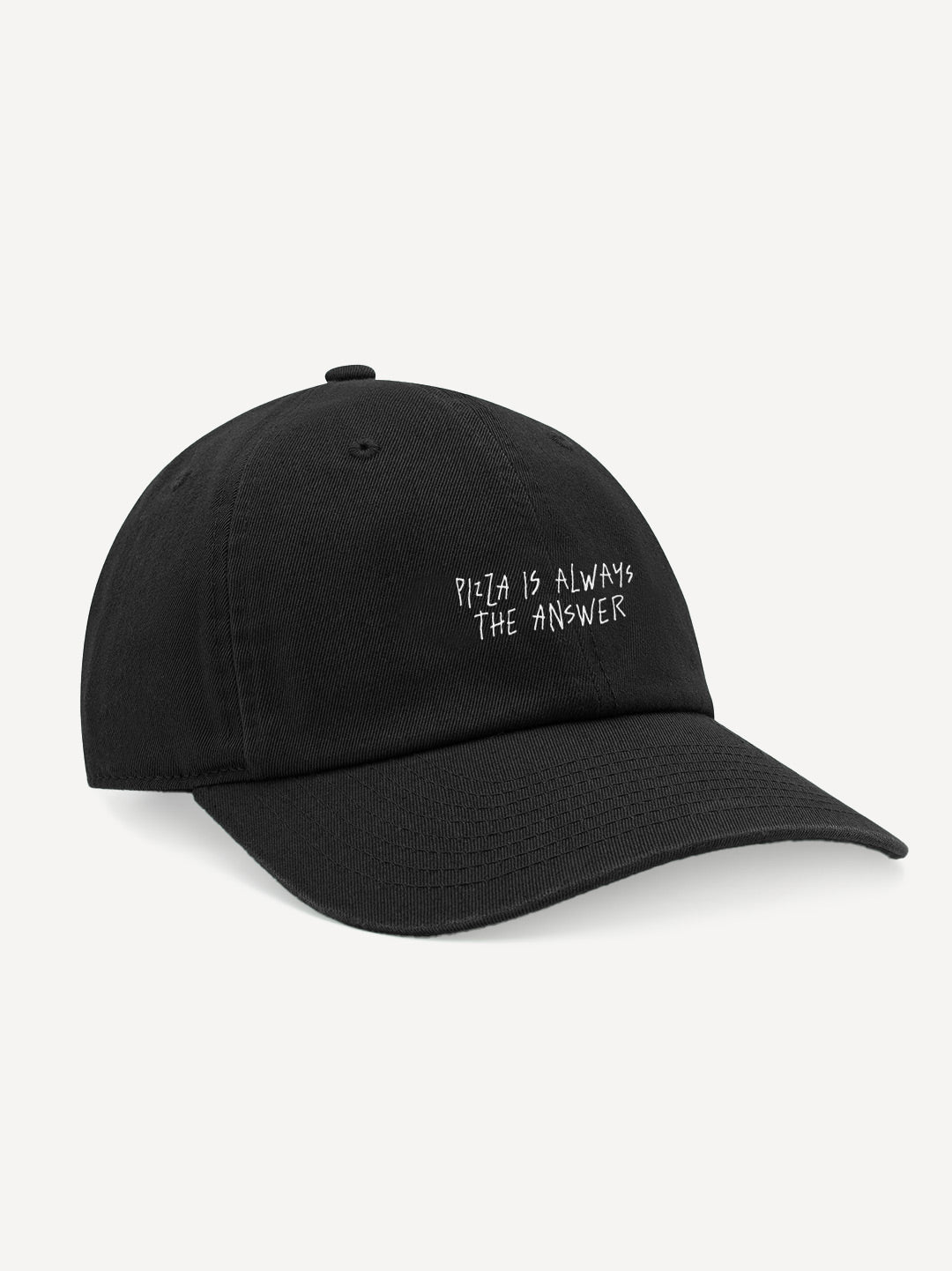 Pizza Is Always The Answer Cap – black