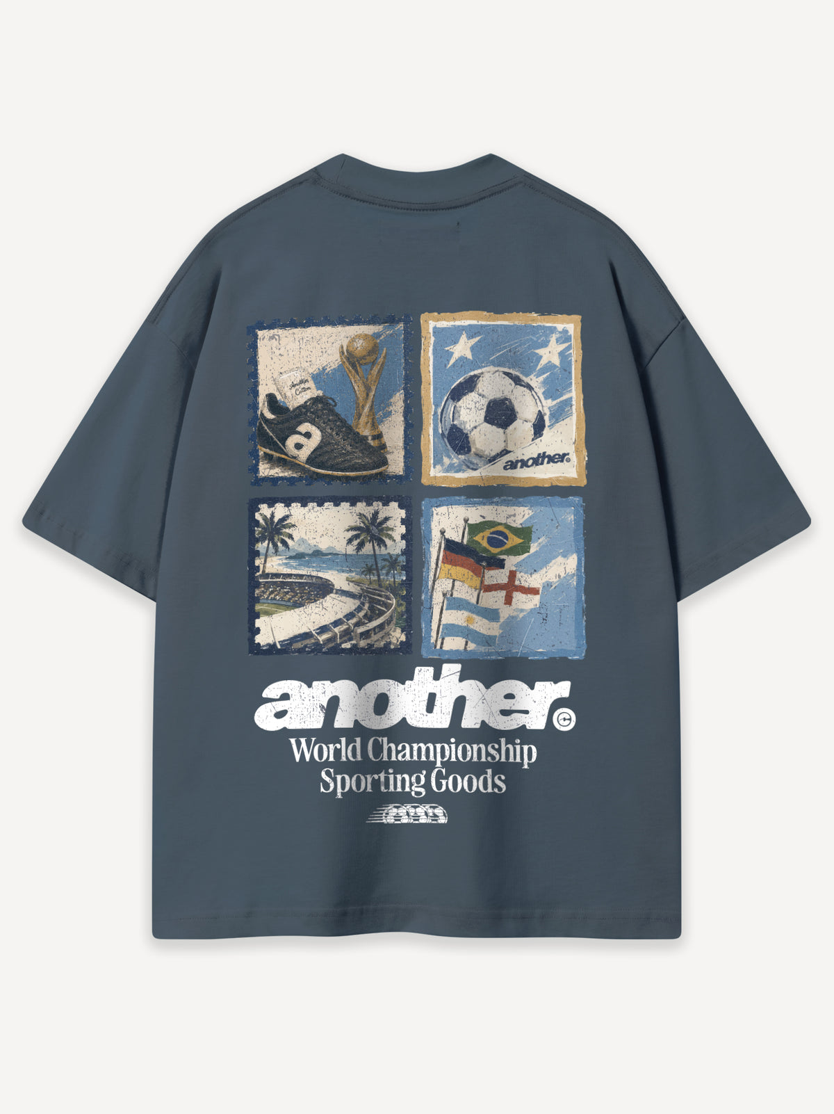 Championship Postcard T-Shirt – Vintage Blue