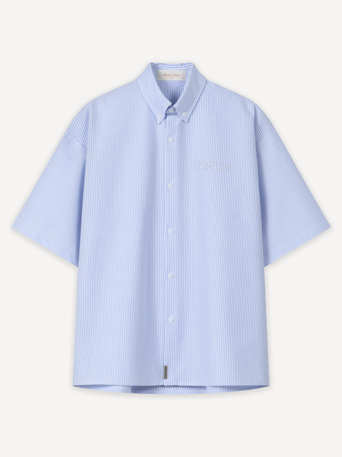 Another Short Sleeve Logo Shirt – Blue Striped