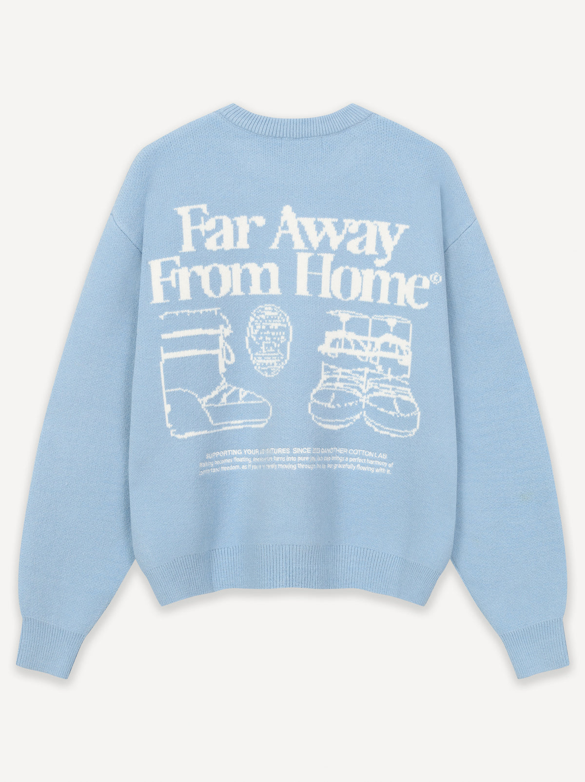 Far Away From Home Knit Sweater – Sky Blue