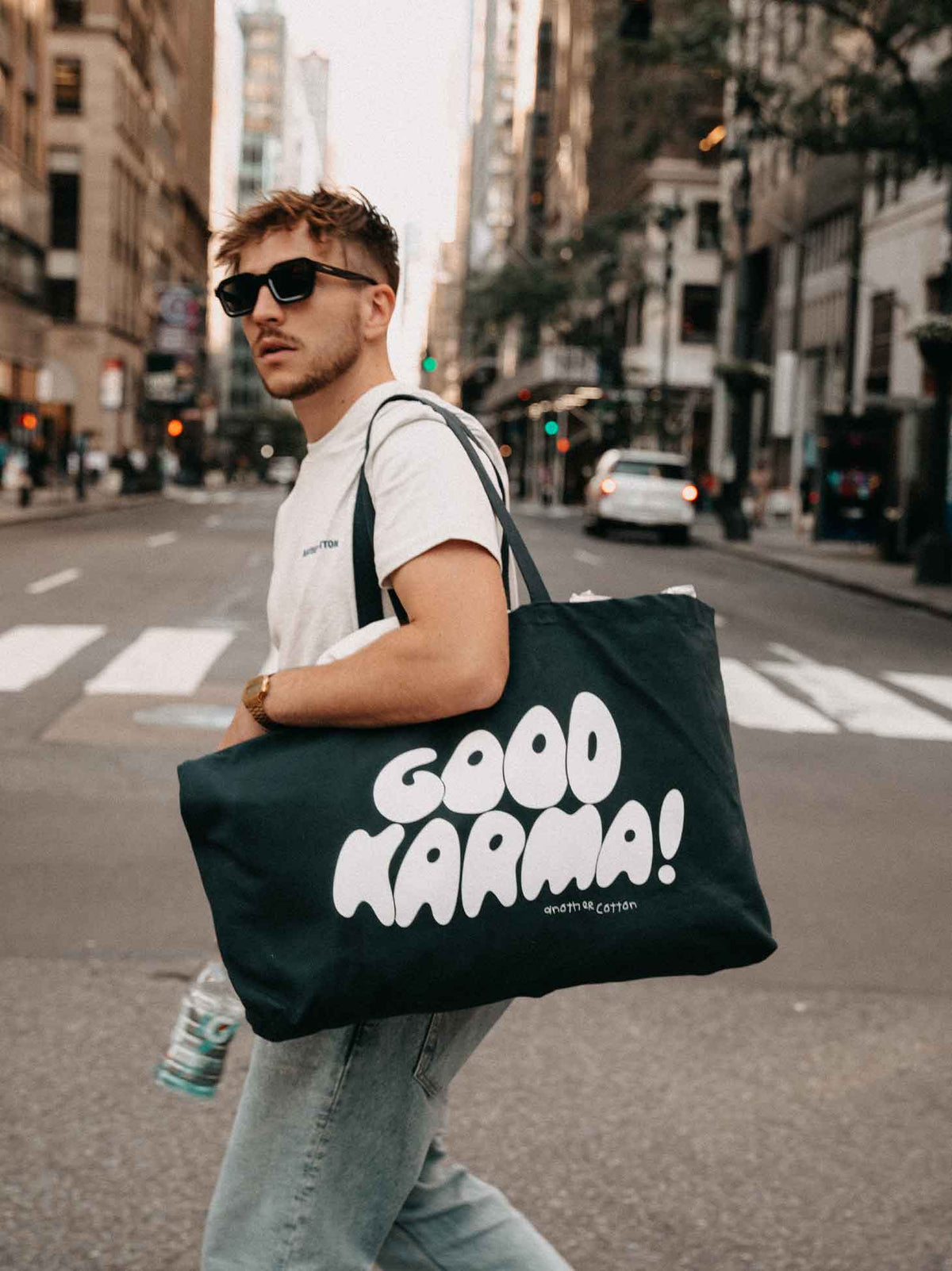 Good Karma Oversized Canvas Bag – French Navy