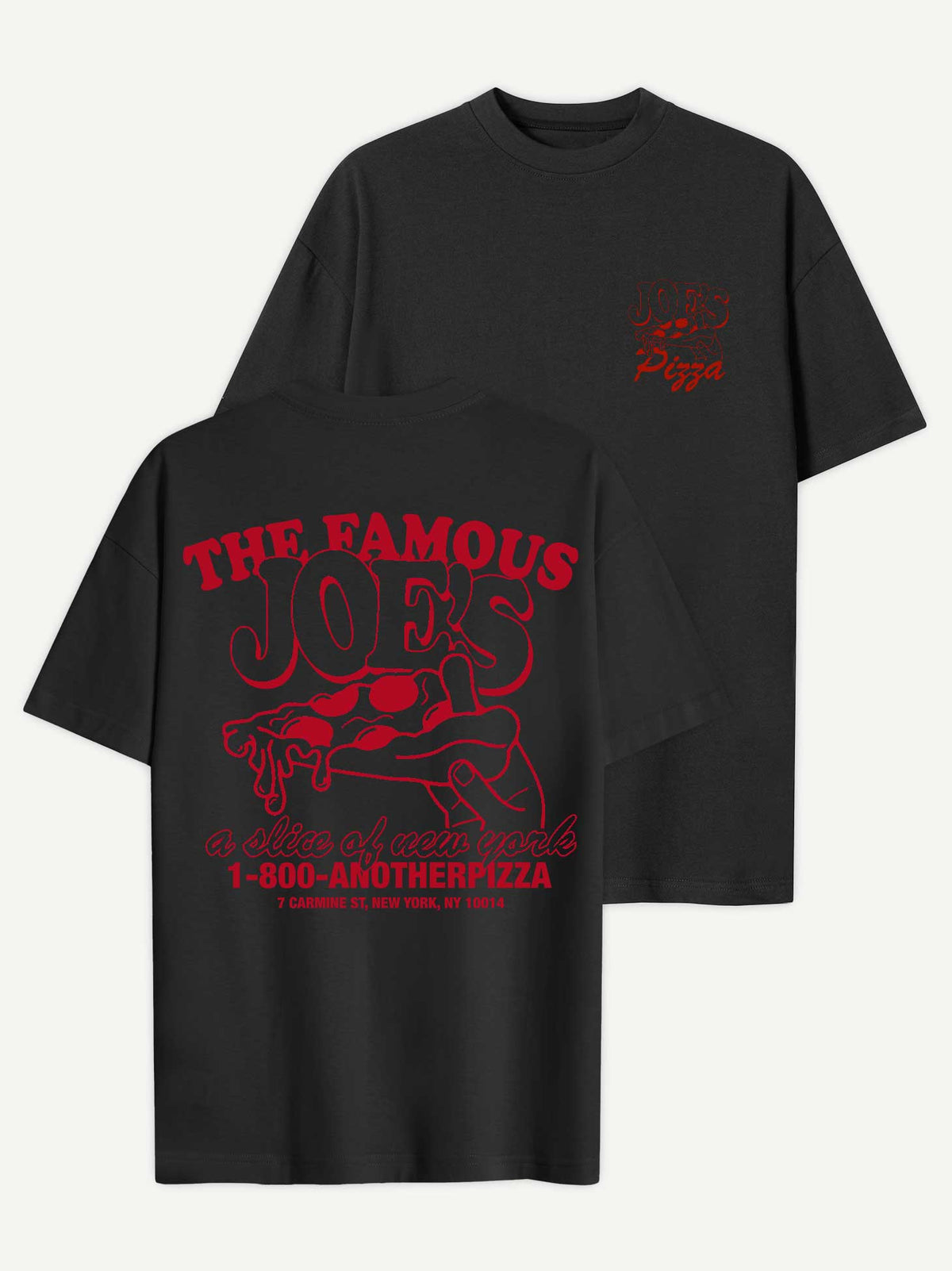 Joes Pizza T-Shirt – Black
