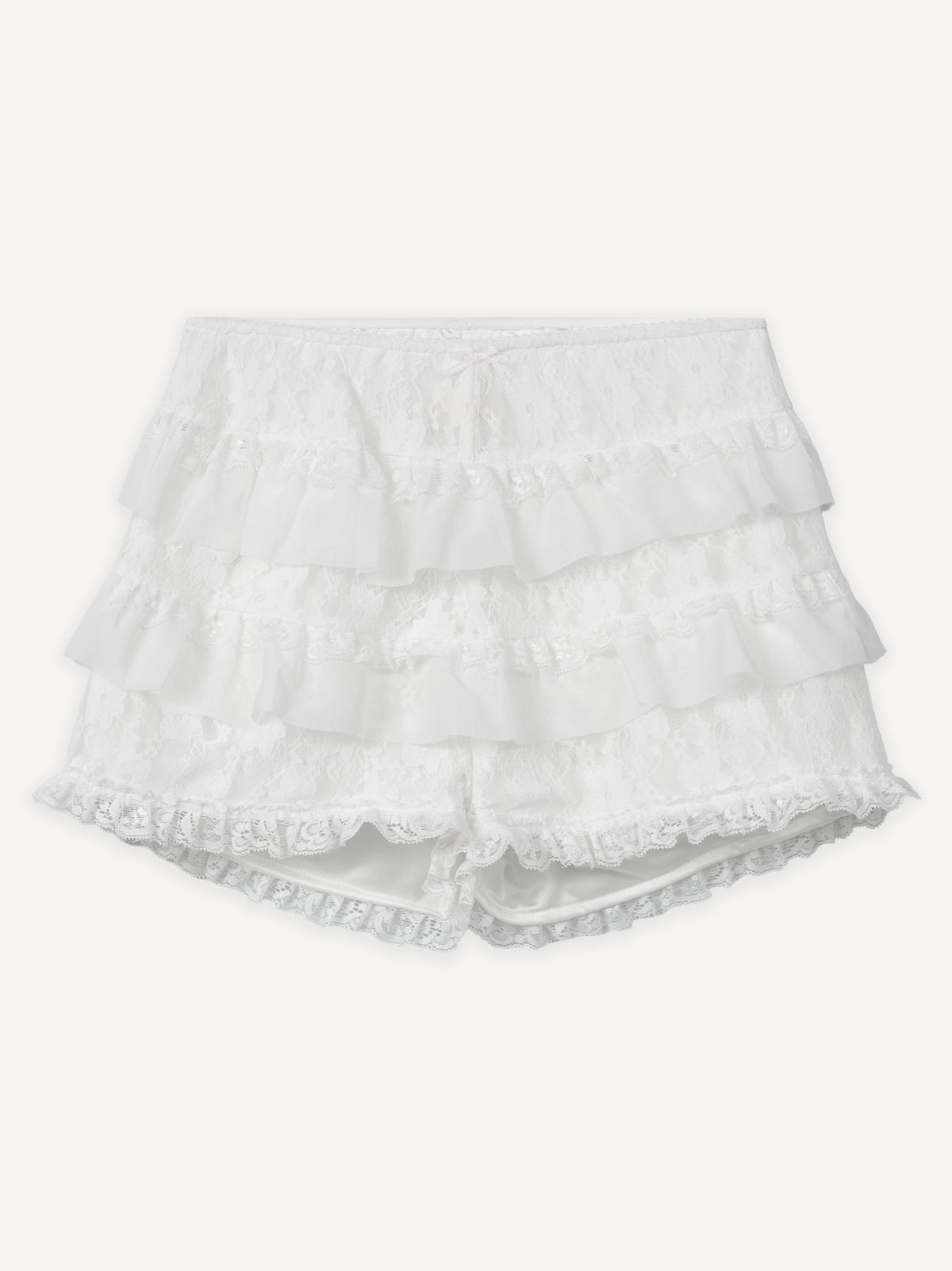 Layered Lace Short WMN – White