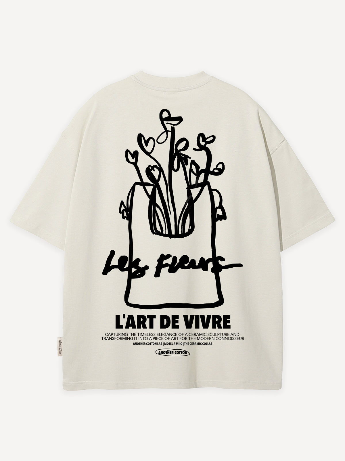 Les Fleurs Oversized T-Shirt – Off White