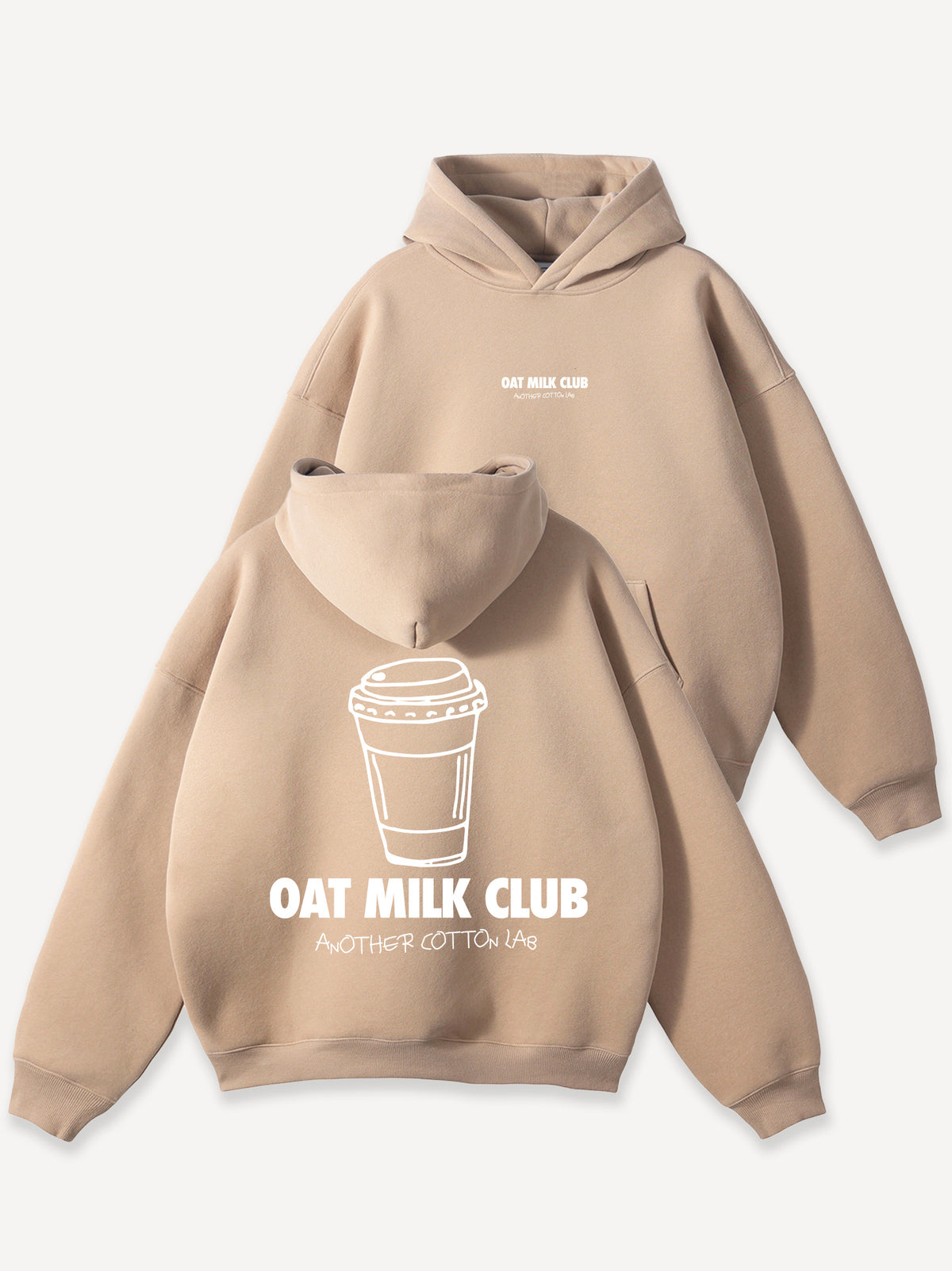 Oat Milk Club Oversize Hoodie – Moonlight