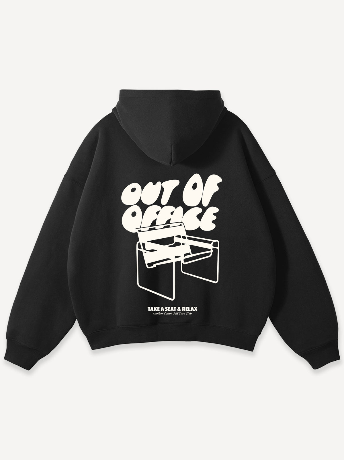 Out Of Office Oversized Hoodie – Black