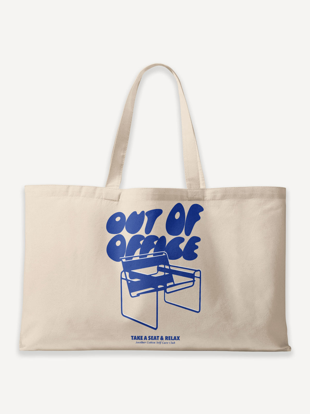 Out Of Office Oversized Canvas Bag – Off White