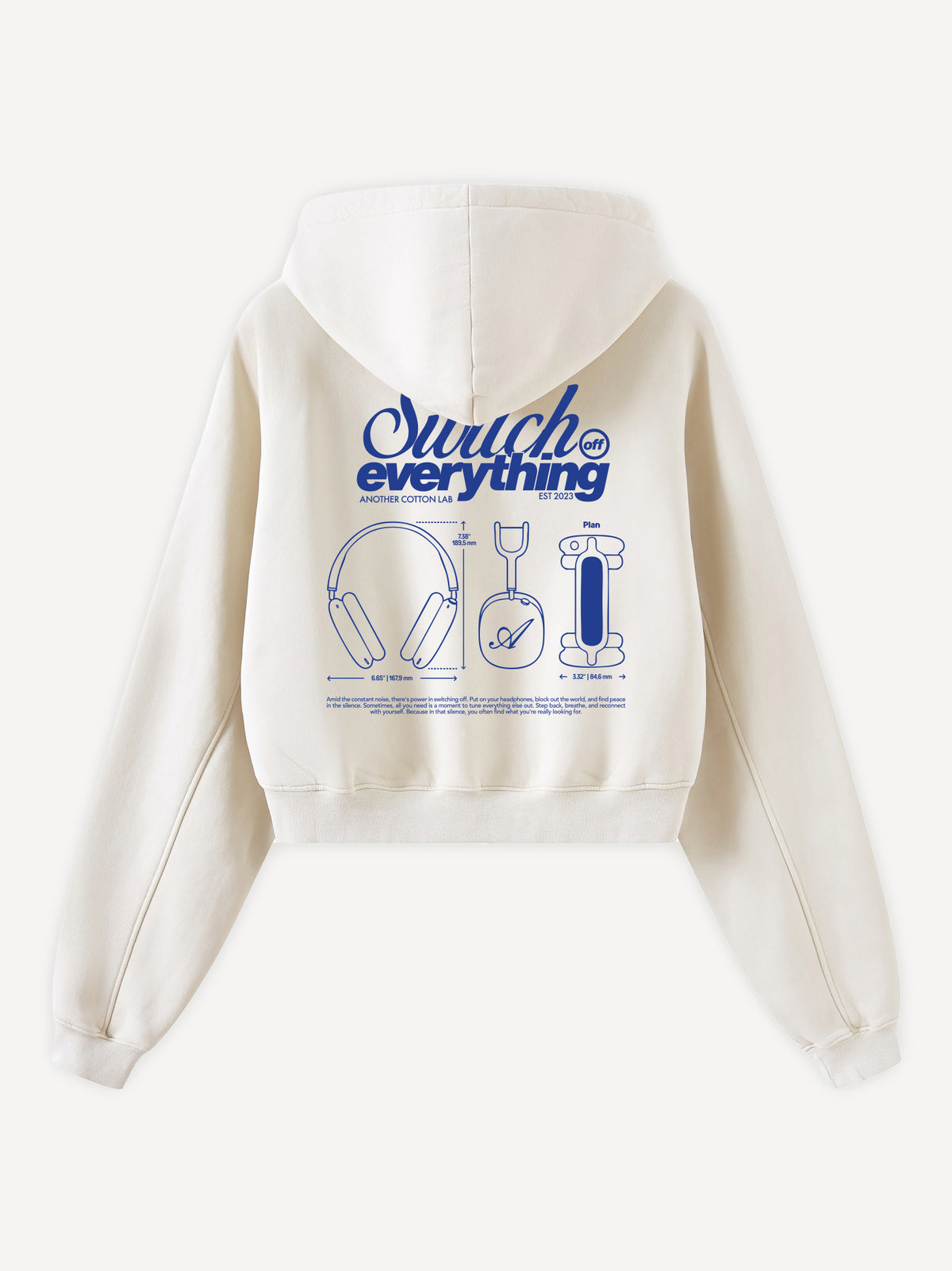 Pods Cropped Hoodie – Off White