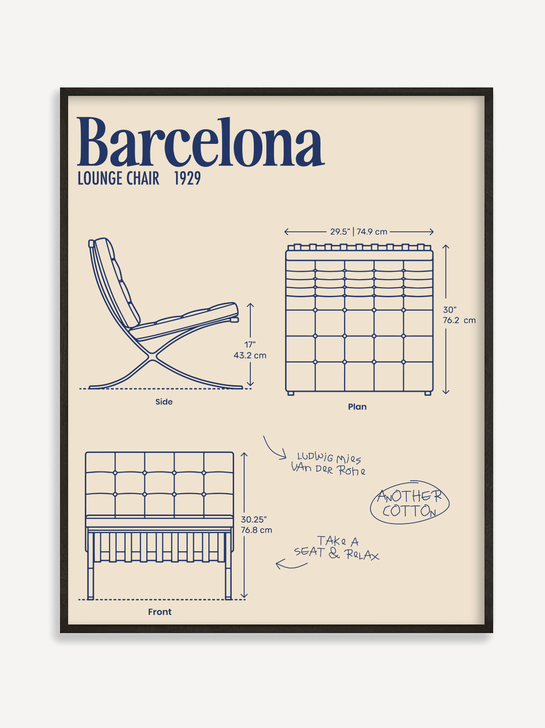 Barcelona Poster – AnotherCottonLab