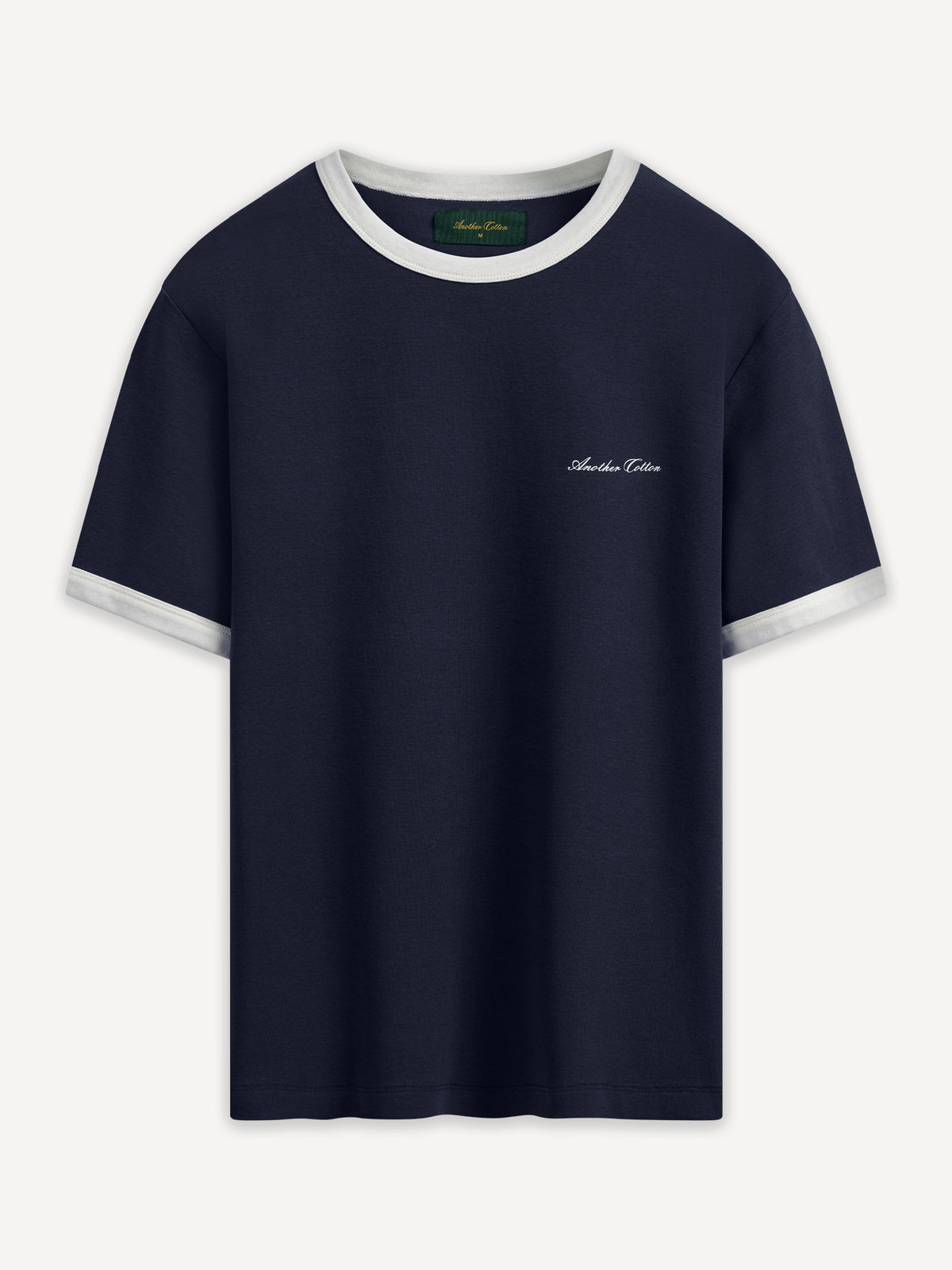 Basic Slim Fit 210gsm Ringer T-Shirt – Navy Blue