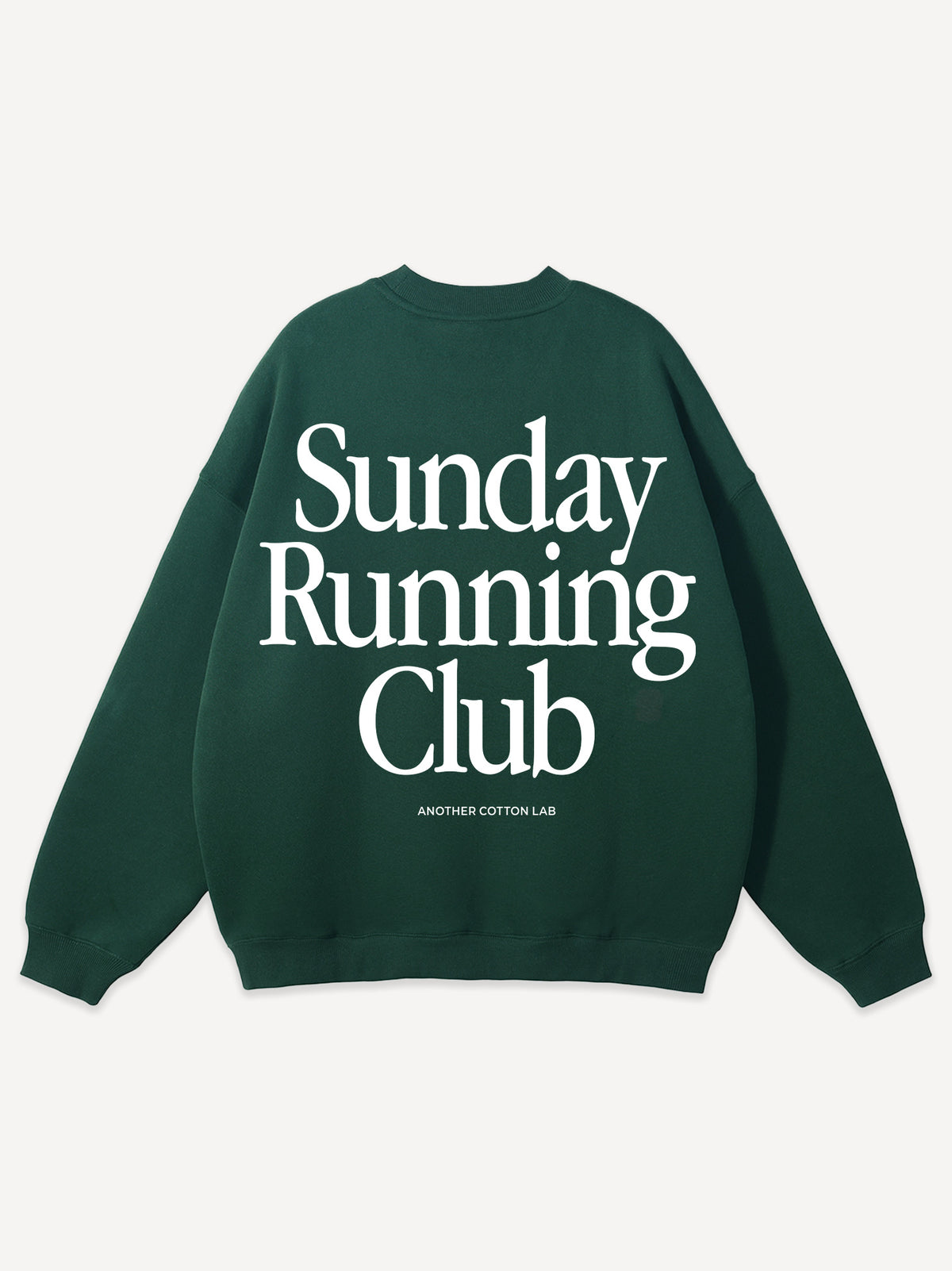 Sunday Running Club Heavy Oversized Sweatshirt – Bottle Green