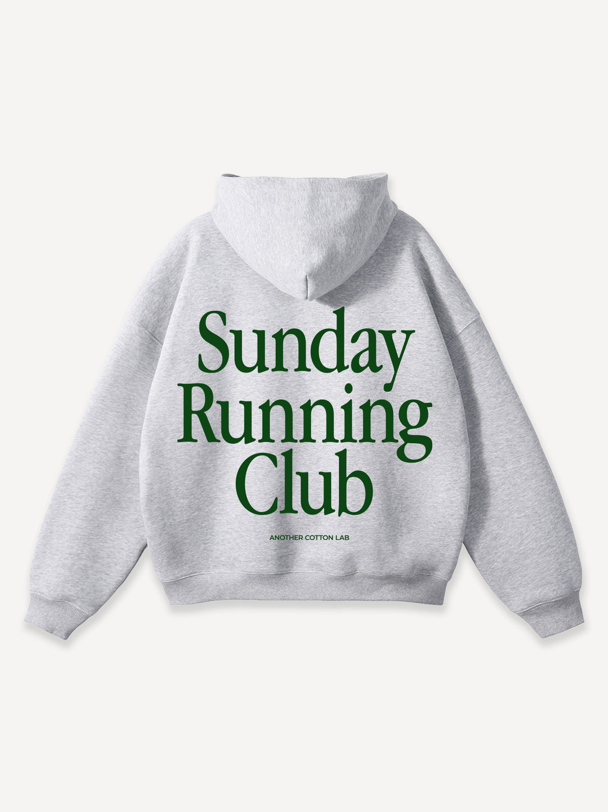 Sunday Running Club Oversized Hoodie – Grau