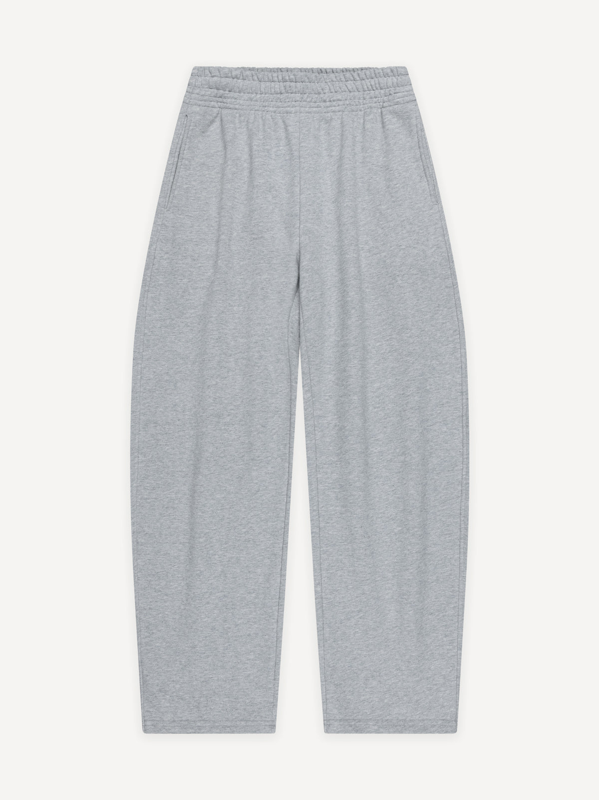 Basic Barrel Fit 380gsm Sweatpant – Heather Grey