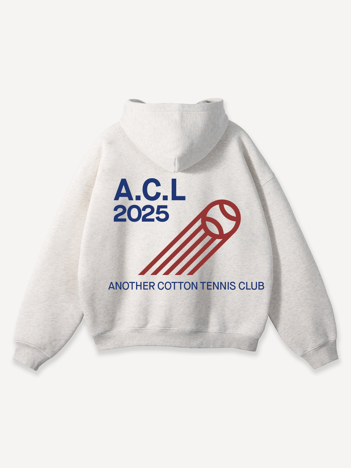ACL Tennis Club Oversized Hoodie – Ash Grey