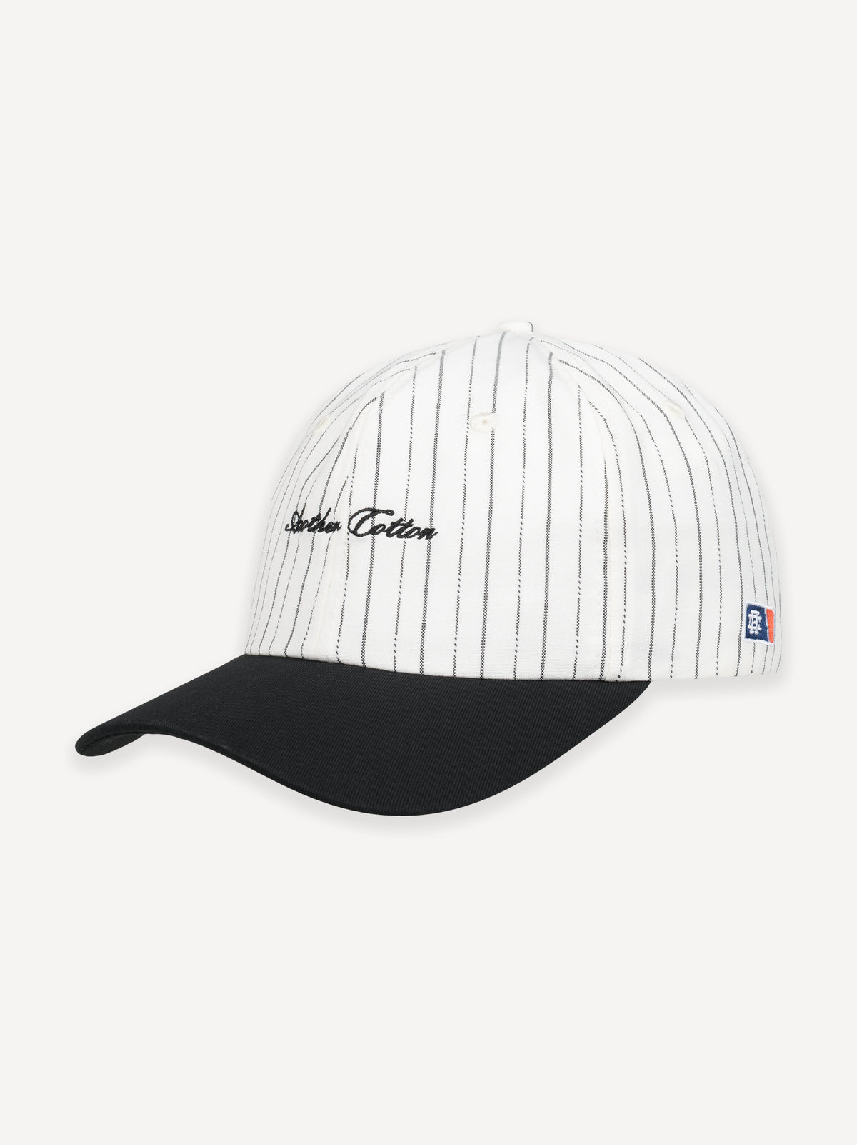 Another Striped Wool Cap – White