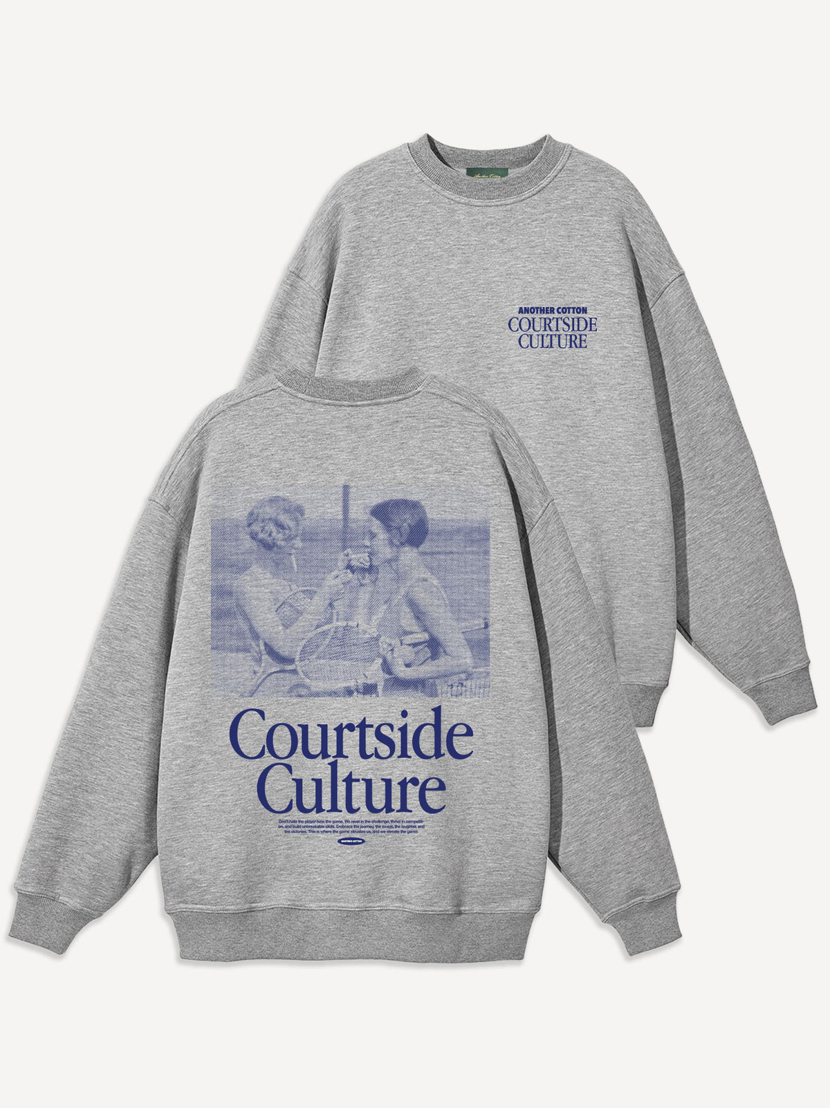 Courtside Culture Heavy Oversize Sweatshirt – Grijs