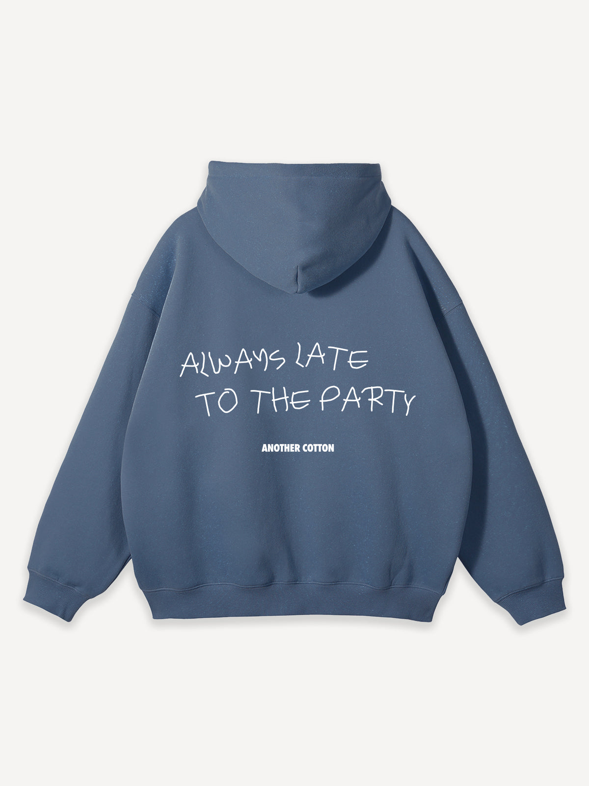 Always Late Zip-Hoodie – Vintage Blue