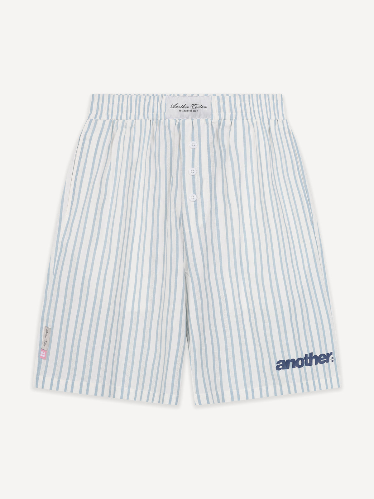 Striped Summer Shorts – Sky Blue