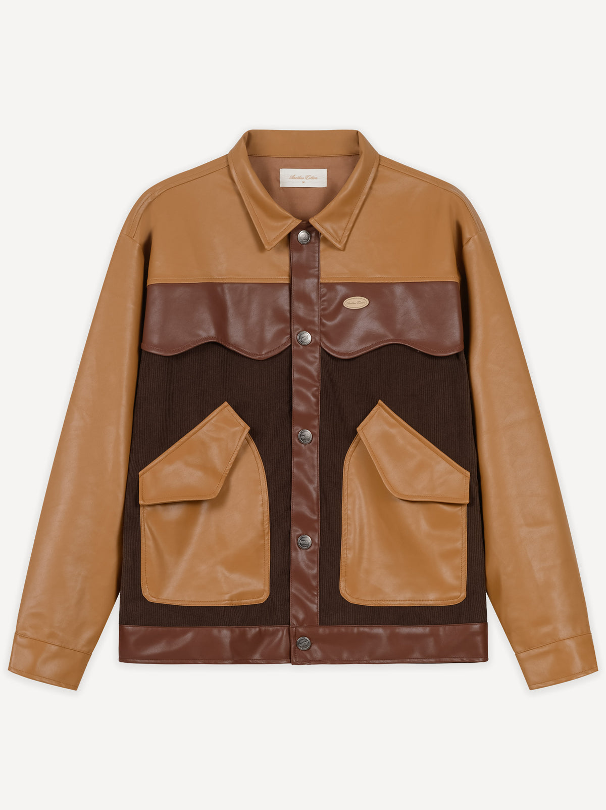 Another Oversized Vegan Cowboy Jacket – Brown