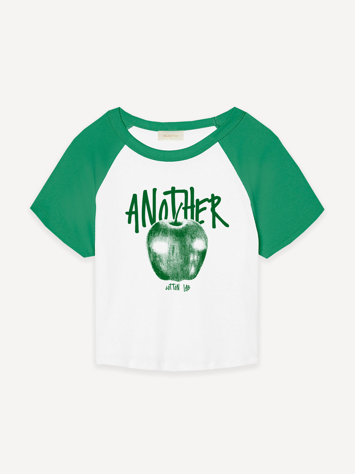 Another Apple Rib Raglan Baby Tee – Green