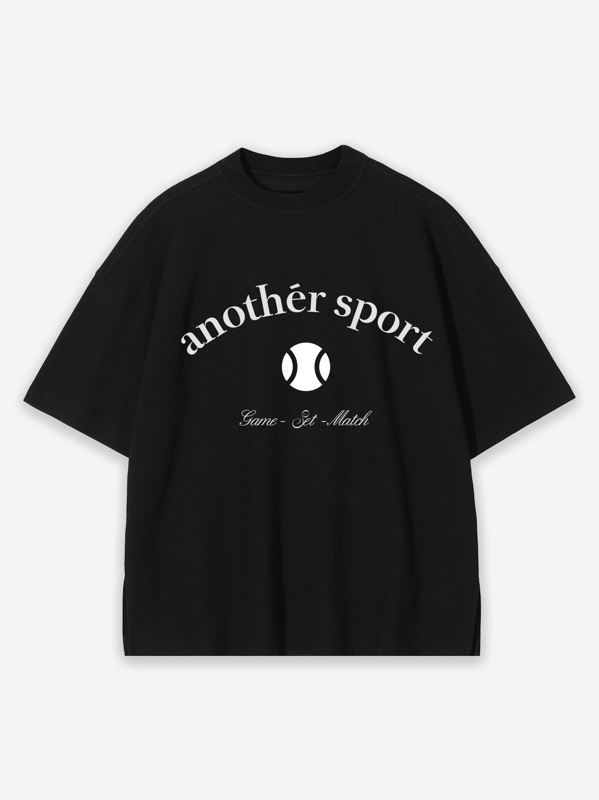 Another Sports Waffle T-Shirt – Black