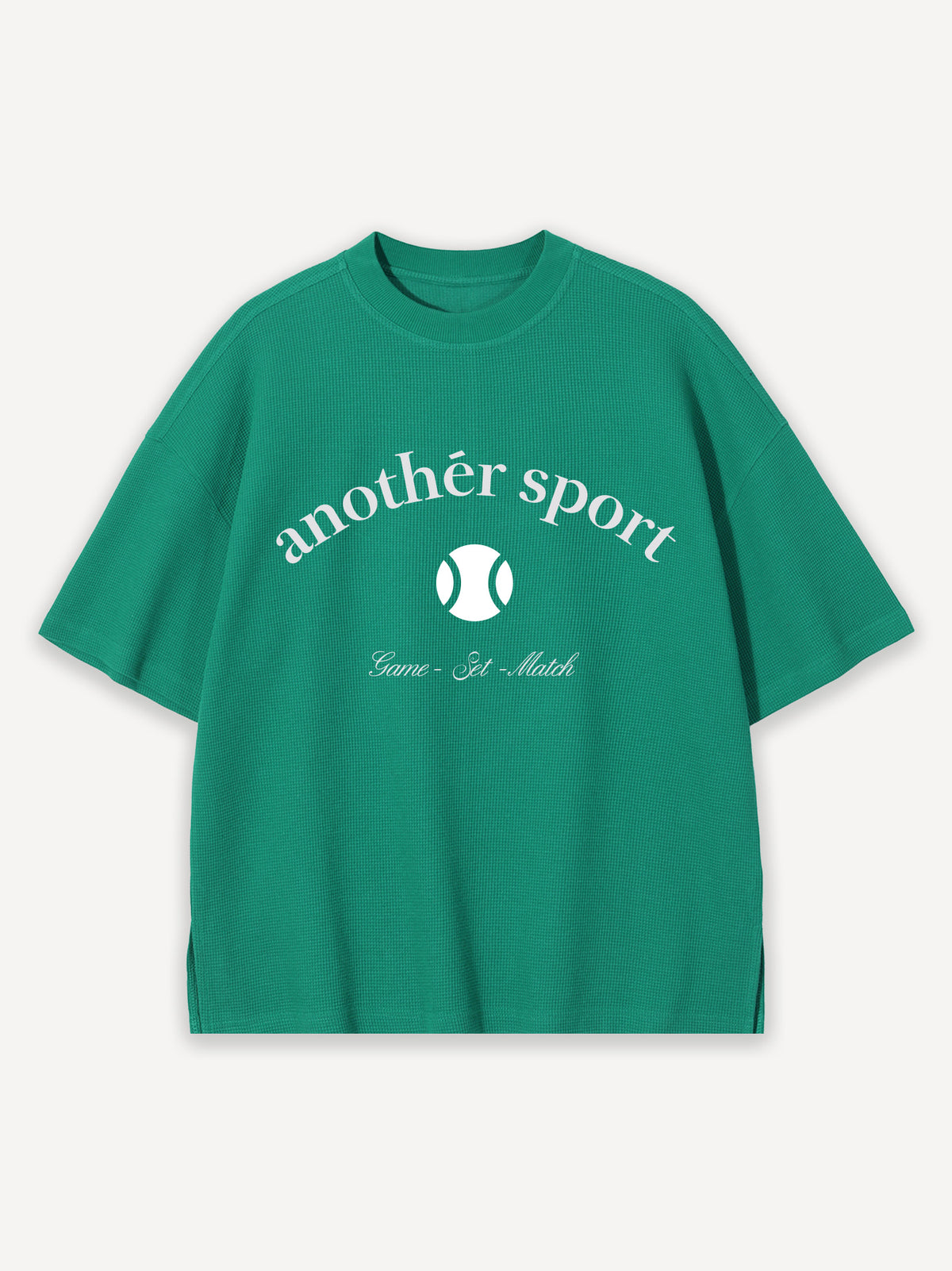 Another Sports Waffle T-Shirt – Green