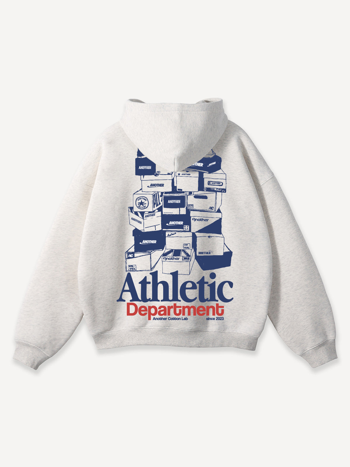 Boxes Oversized Hoodie – Ash Grey