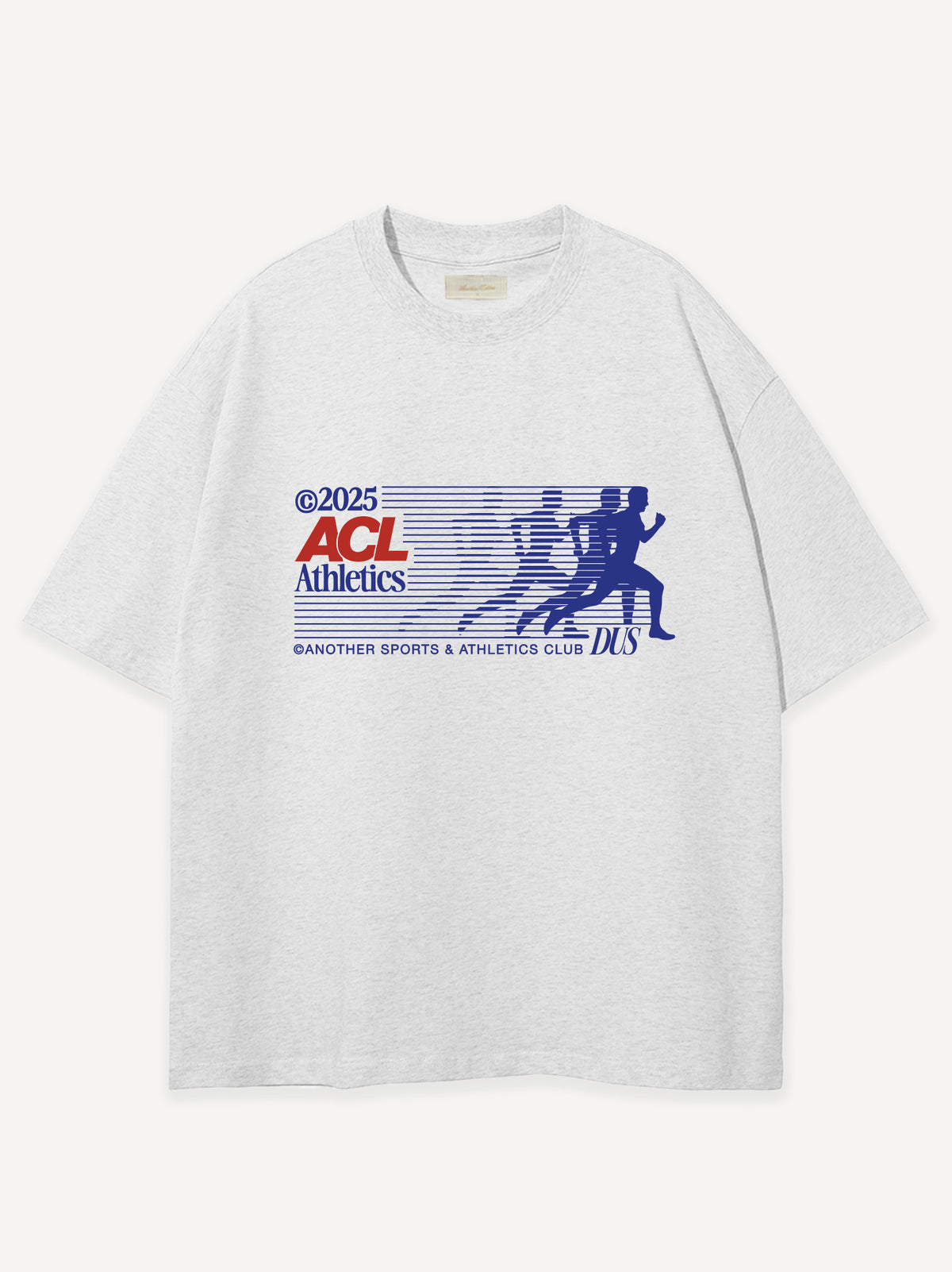 Athletics Oversized T-Shirt – Ash Grey