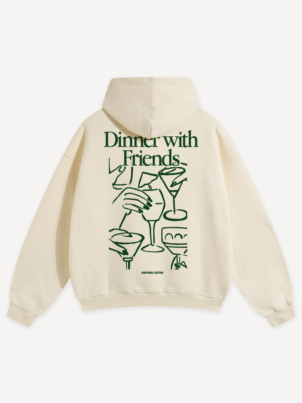 Dinner with Friends Oversized Hoodie – Off White