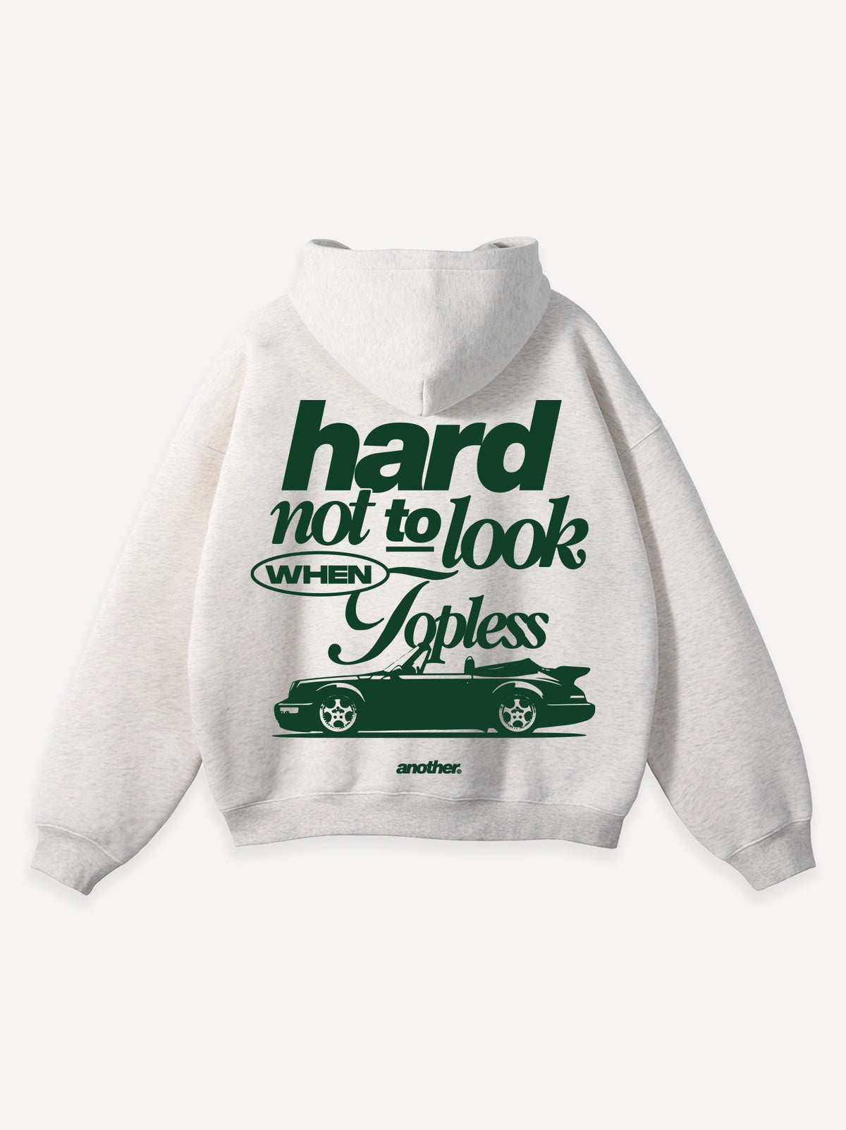 Hard Not To Look Oversized Hoodie – Ash Grey