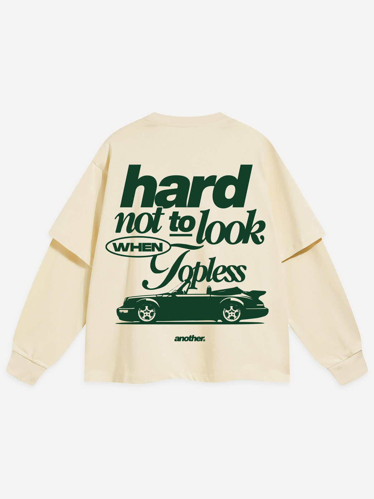 Hard Not To Look Oversized Longsleeve – Off White