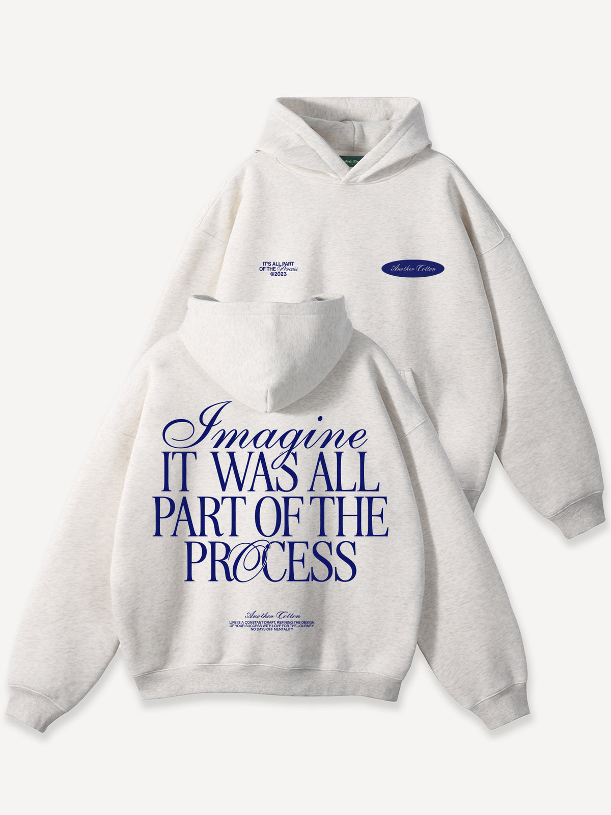Imagine Process Oversize Hoodie – Ash Grey