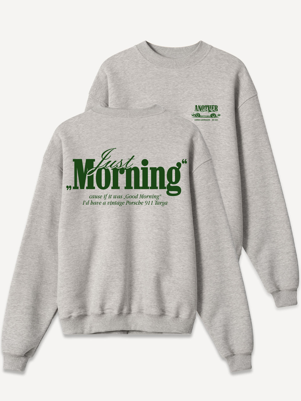 Just Morning Oversize Sweatshirt – Grijs