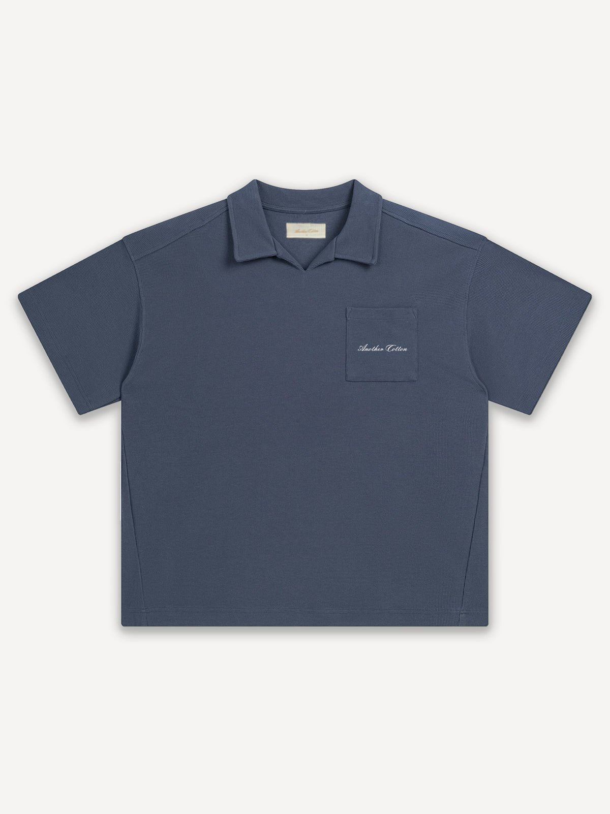 Another Waffle Polo – Vintage Blue