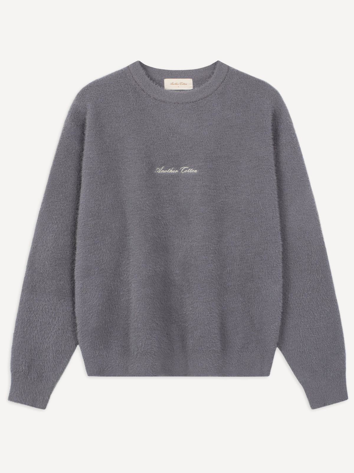 Mohair Knit Sweater – Grey