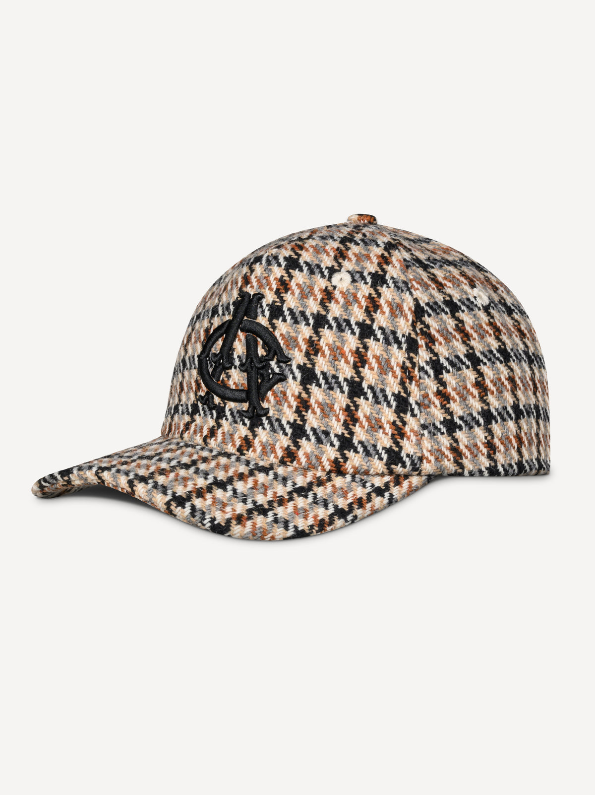 Monogram Wool Cap – Houndstooth