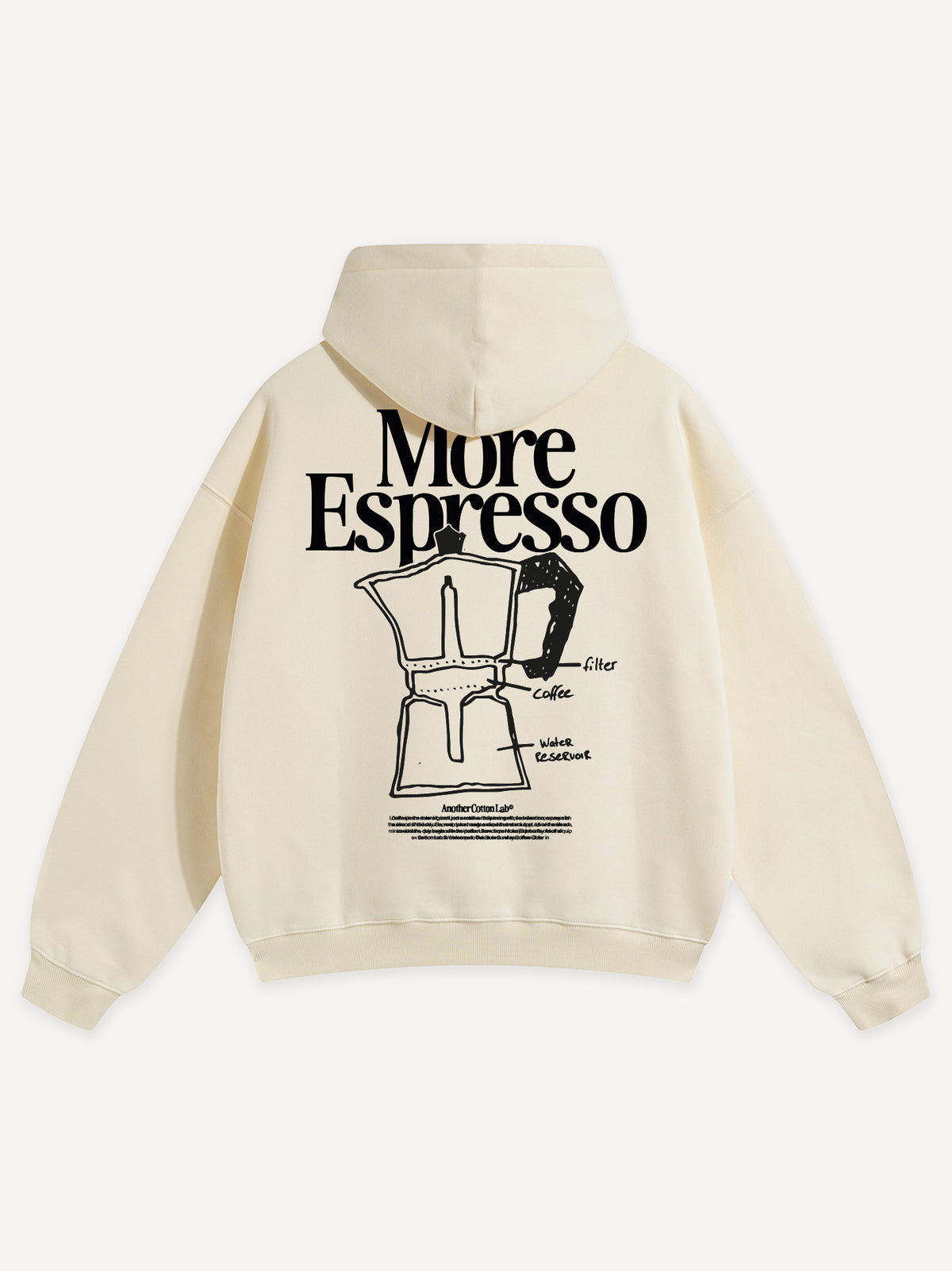 Espresso Moka Oversized Hoodie – Off White