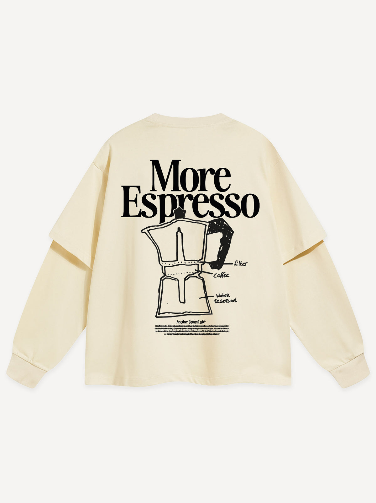 Espresso Moka Oversized Longsleeve – Off White