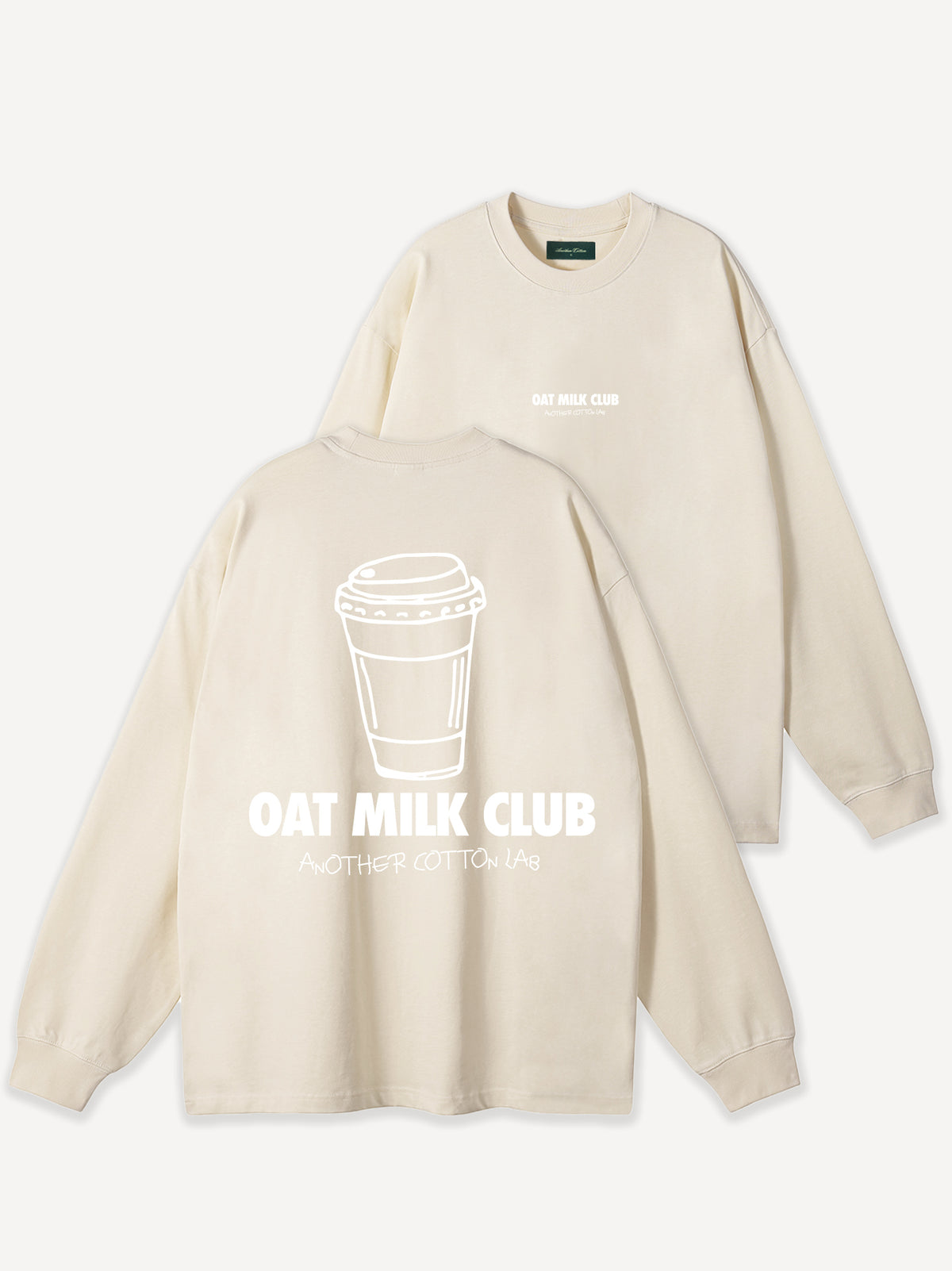 Oat Milk Club Oversize Longsleeve – Off White