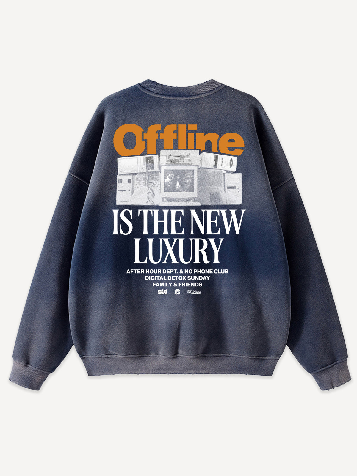Offline Luxury Oversized Sweatshirt – Washed Navy