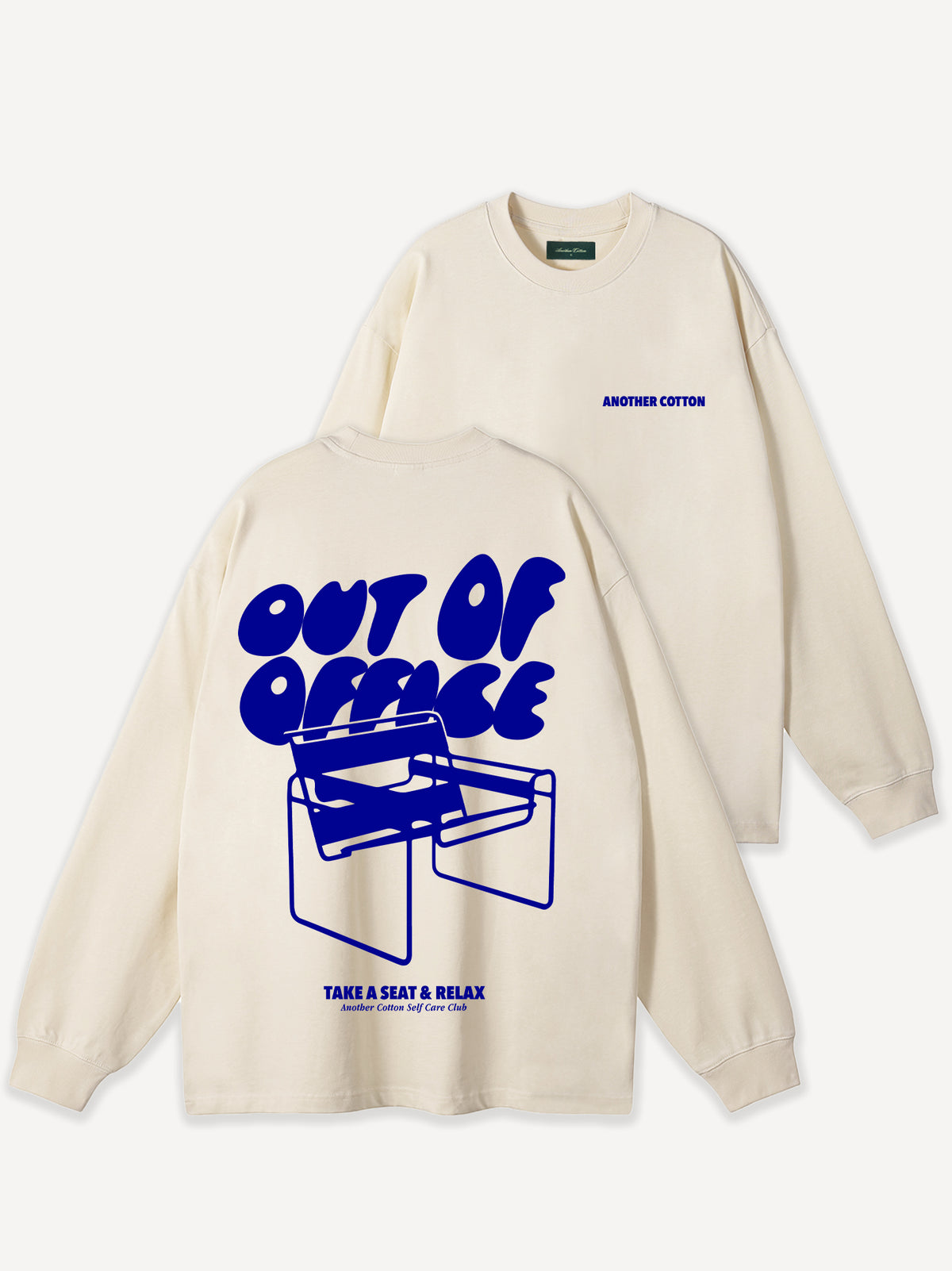 Out Of Office Oversize Longsleeve – Off White