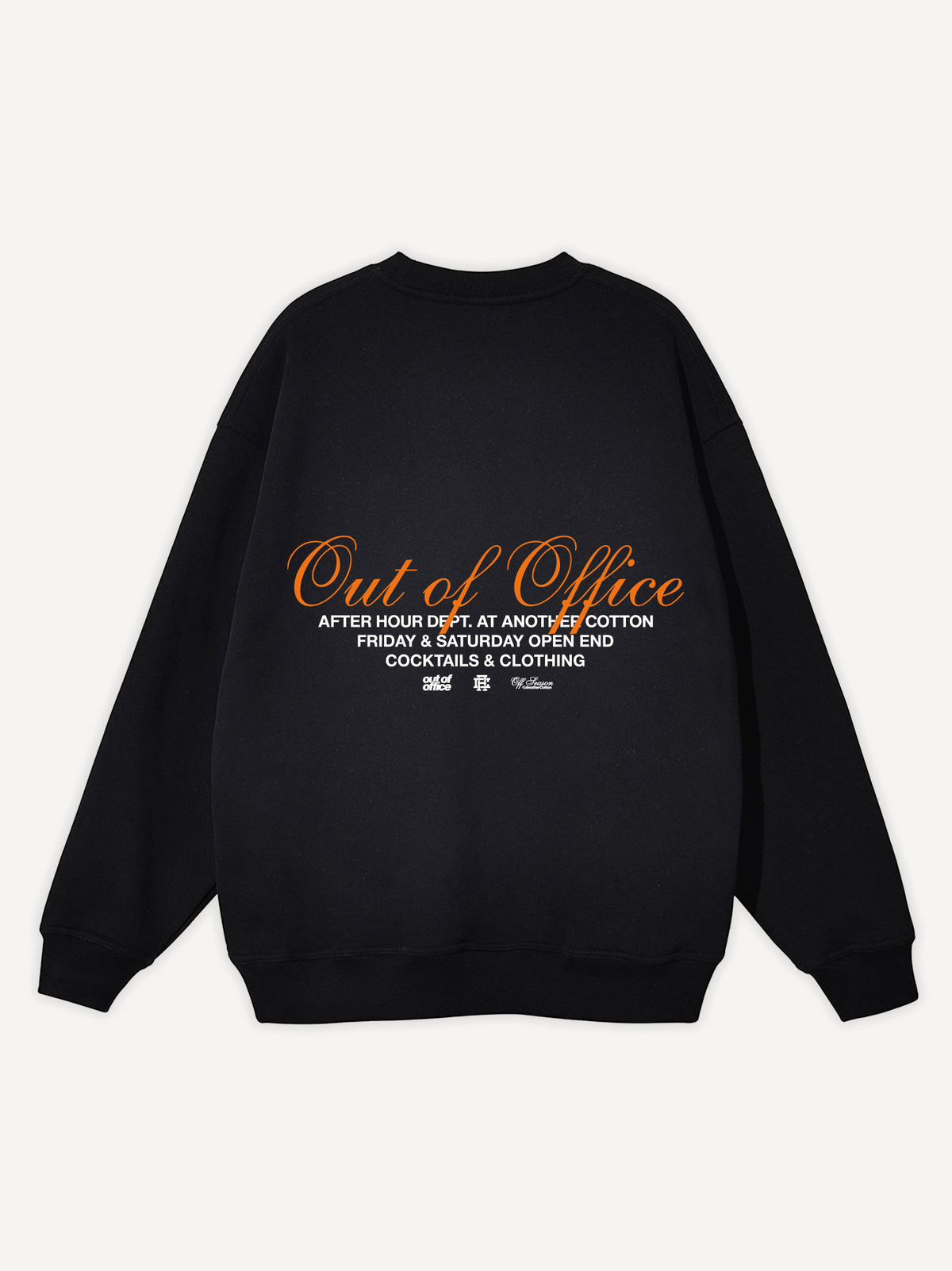 Out Of Office Oversized Sweatshirt – Black