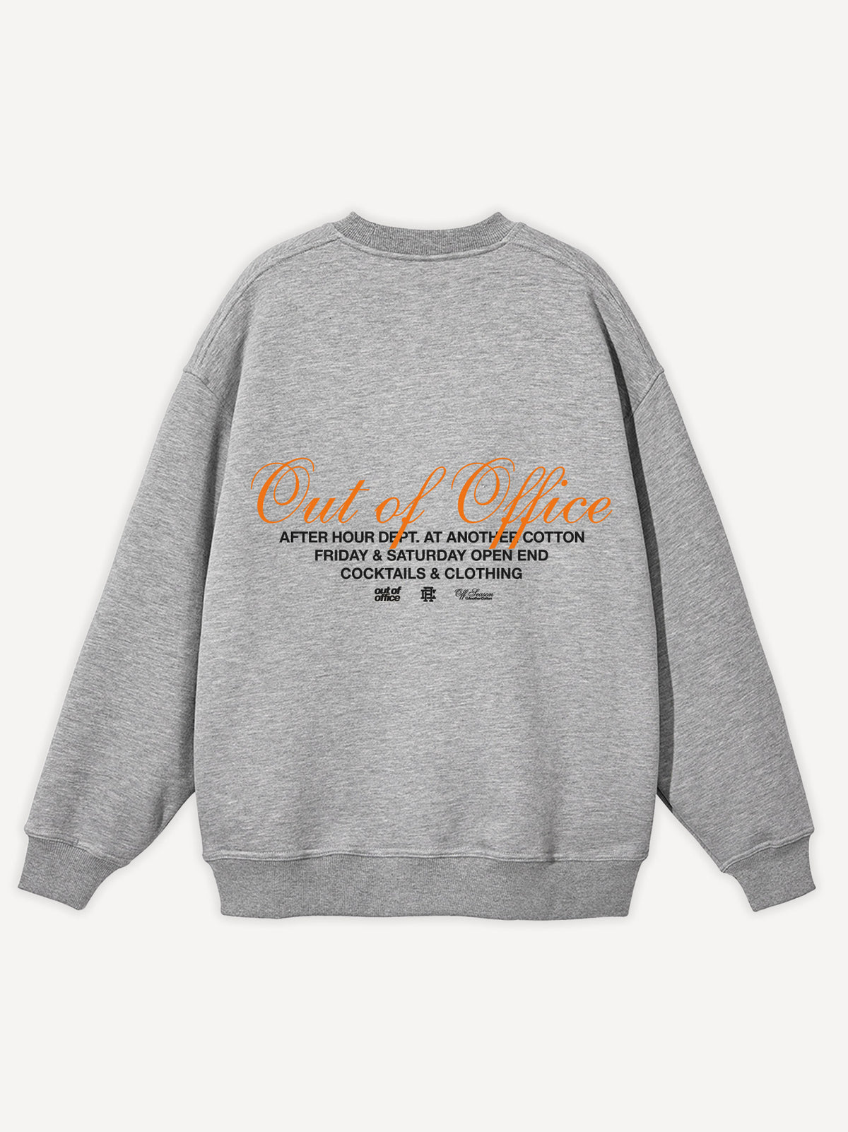 Out Of Office Oversized Sweatshirt – Heather Grey